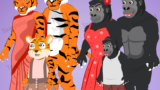 All Tiger and Gorilla Characters for Drawing Cartoon 2