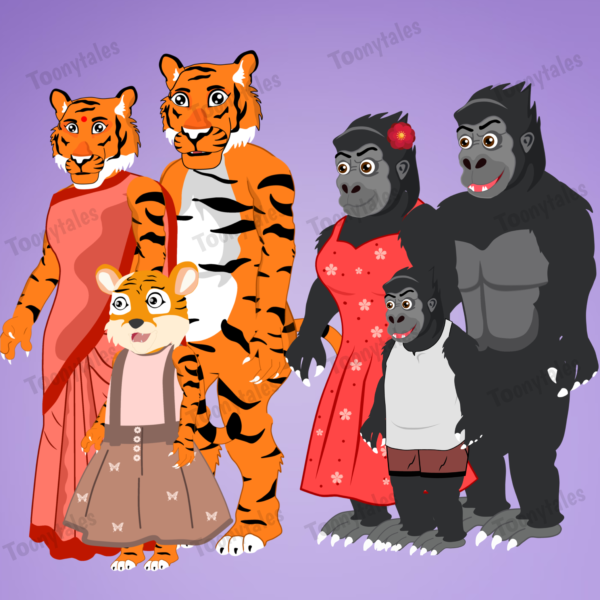 All Tiger and Gorilla Characters for Drawing Cartoon 2