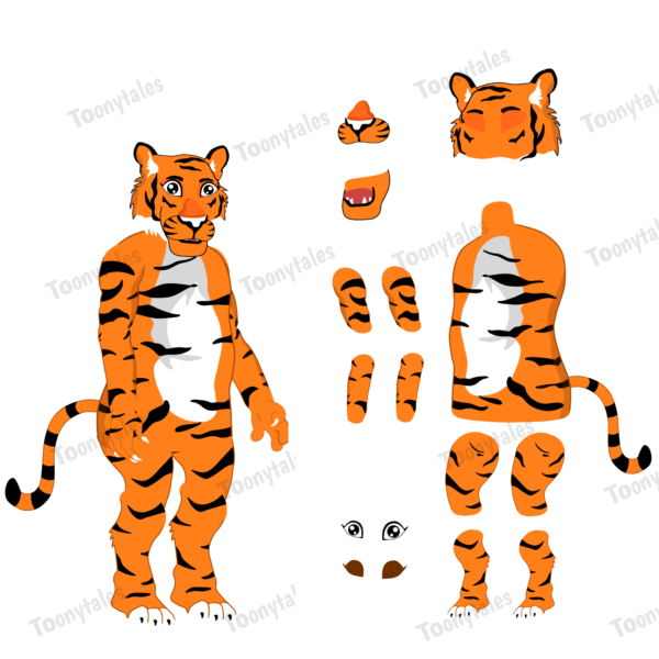 All Tiger and Gorilla Characters for Drawing Cartoon 2 - Image 5