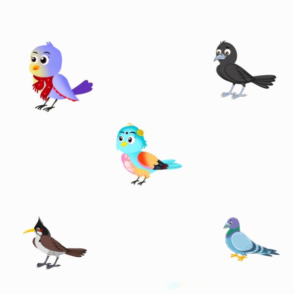 17 Bird Characters for Story Use Only (for Chroma Toon App) - Image 2