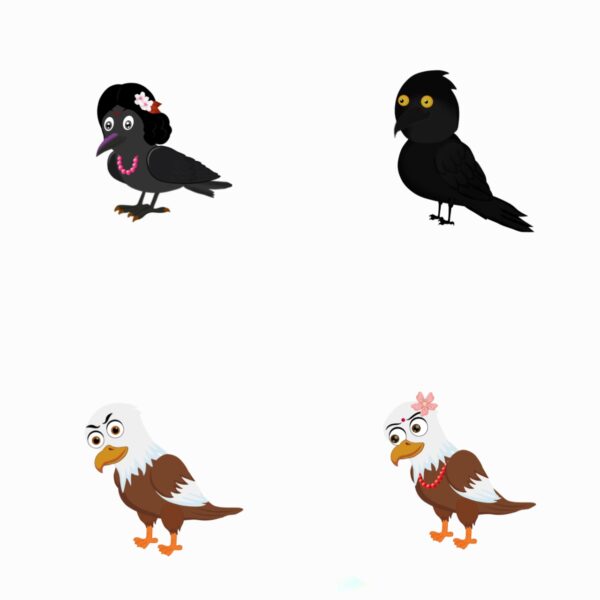17 Bird Characters for Story Use Only (for Chroma Toon App) - Image 3