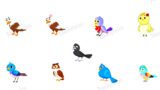 17 Bird Characters for Story Use Only (for Chroma Toon App)